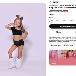 Kandi Kouture Simple But Cute Set (Exclusive Glitter Velvet)